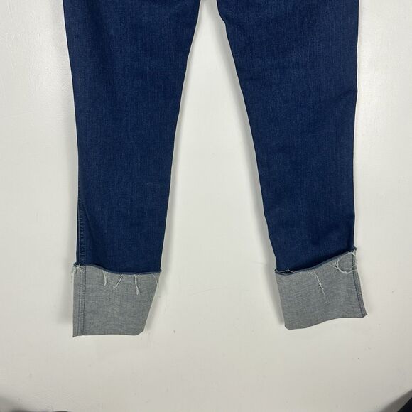 MOTHER Jeans The Pony Boy Ankle Fray Jeans Lure me In  Wash Raw Hem Women Sz  28 - Picture 9 of 14
